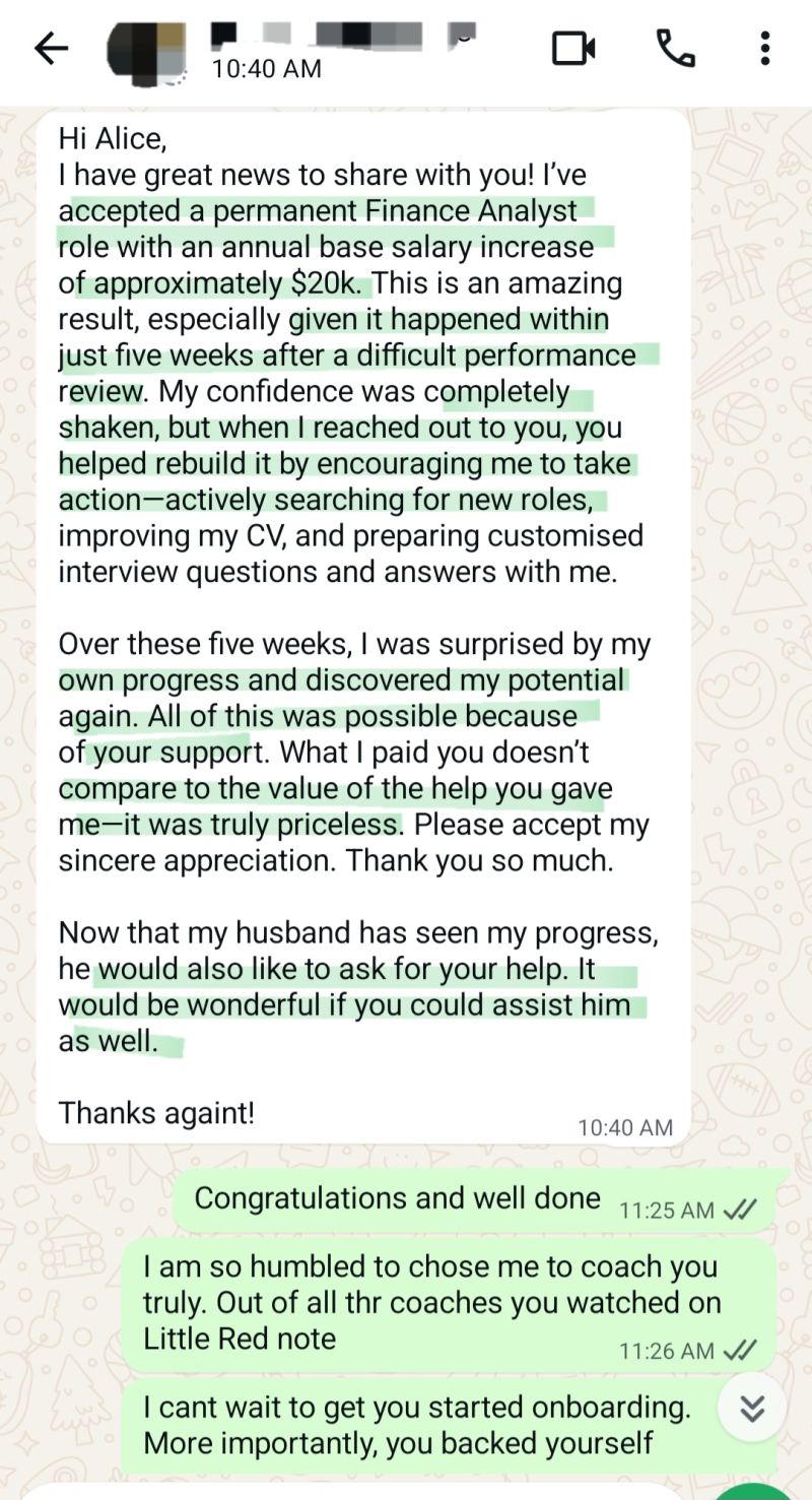 Testimonial from A.L.